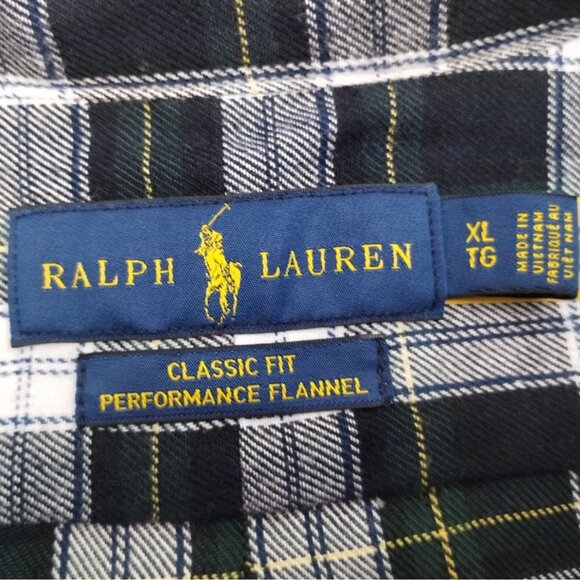 Ralph Lauren Men's Black/Multicolor Shirt/Button up/Long sleeve SzXL SKU 3051 - Picture 4 of 6